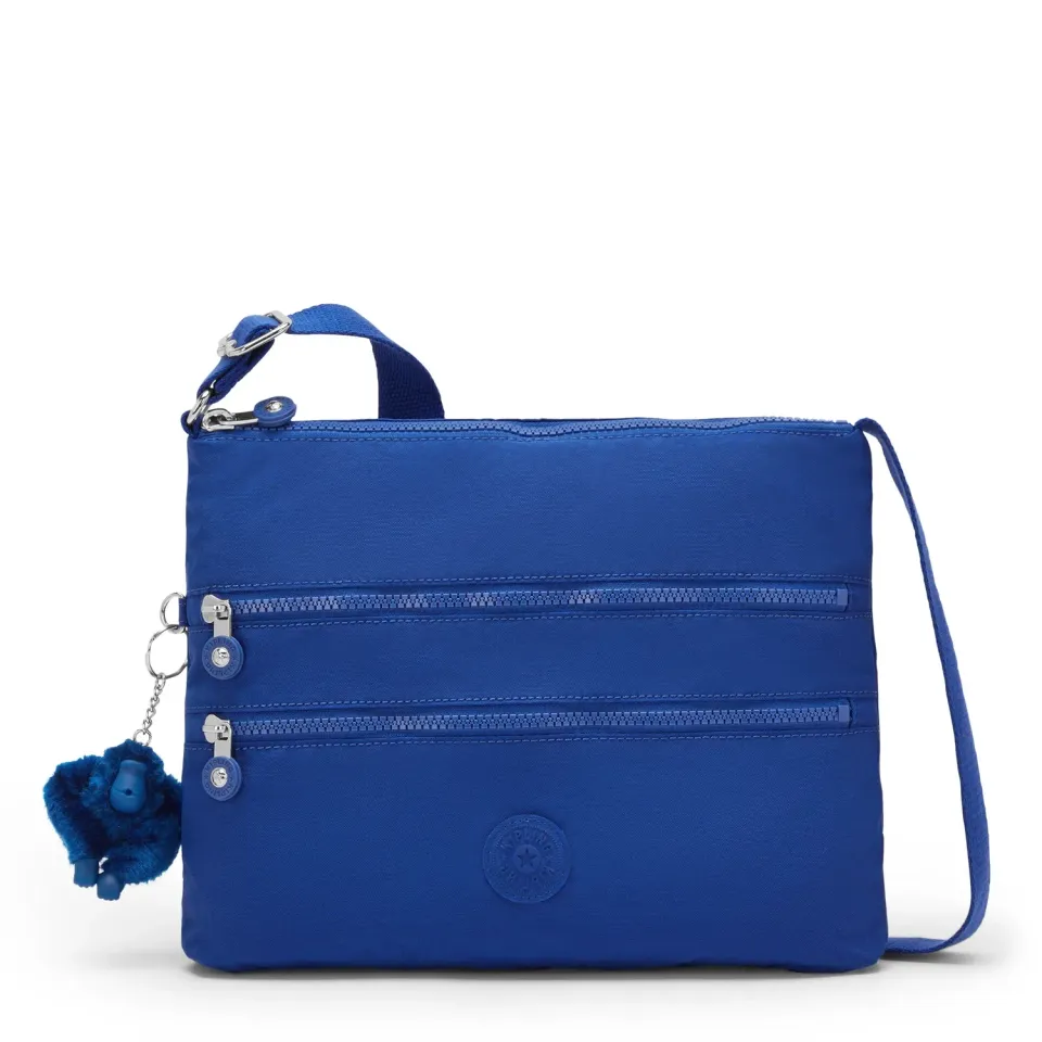 Kipling Alvar Medium schoudertas Blazing Blue waterafstotend