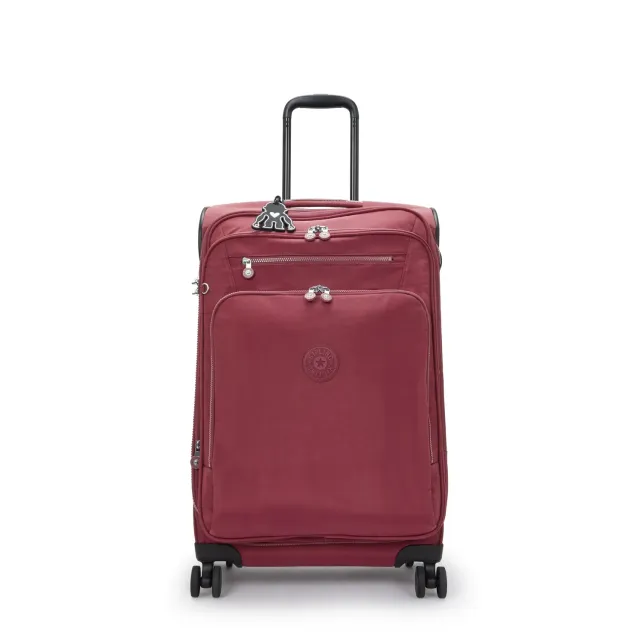 Kipling New Youri Spin M koffer Lounge Wine Medium wijnrood