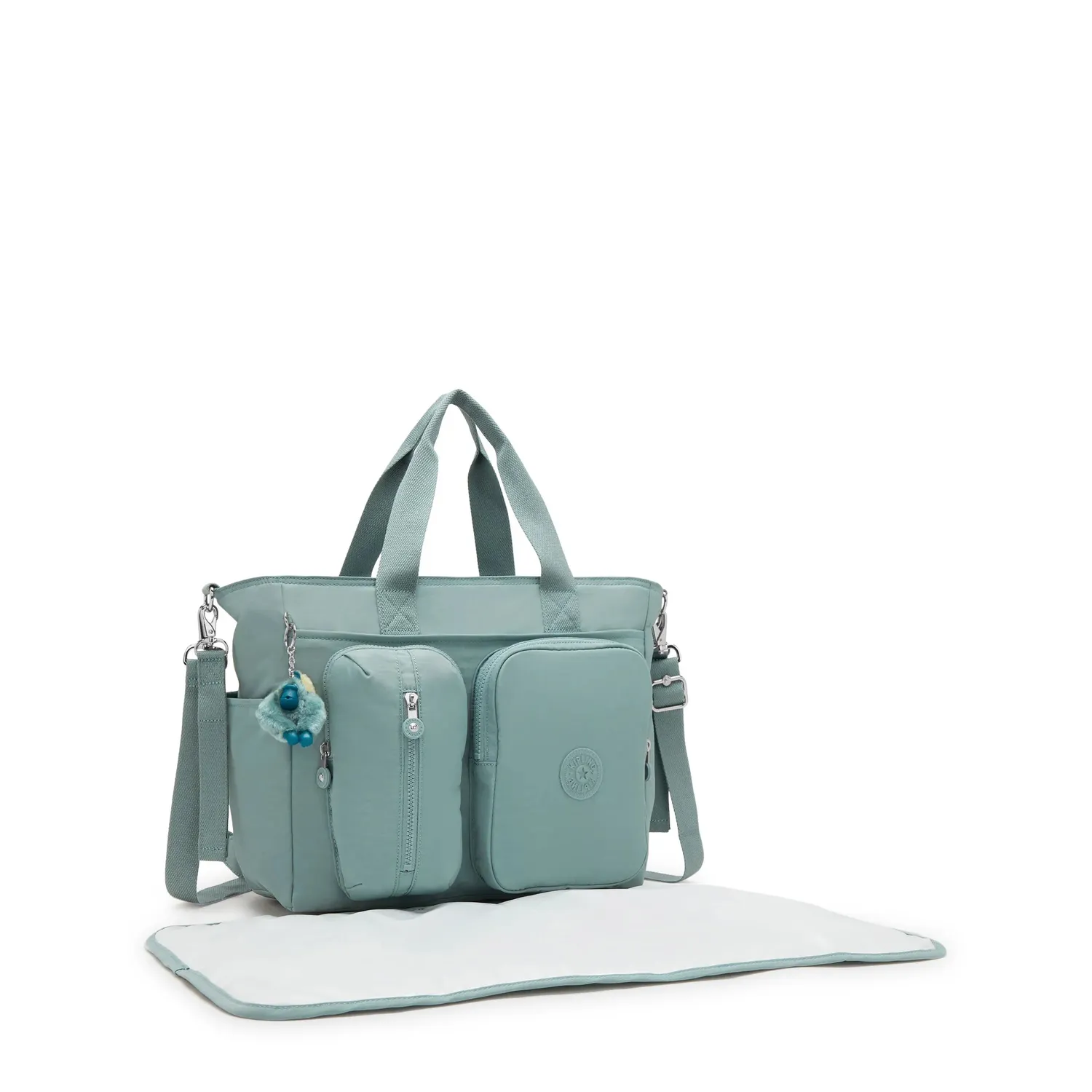 Kipling Babygear babytas Medium Tiny Green Air met matje