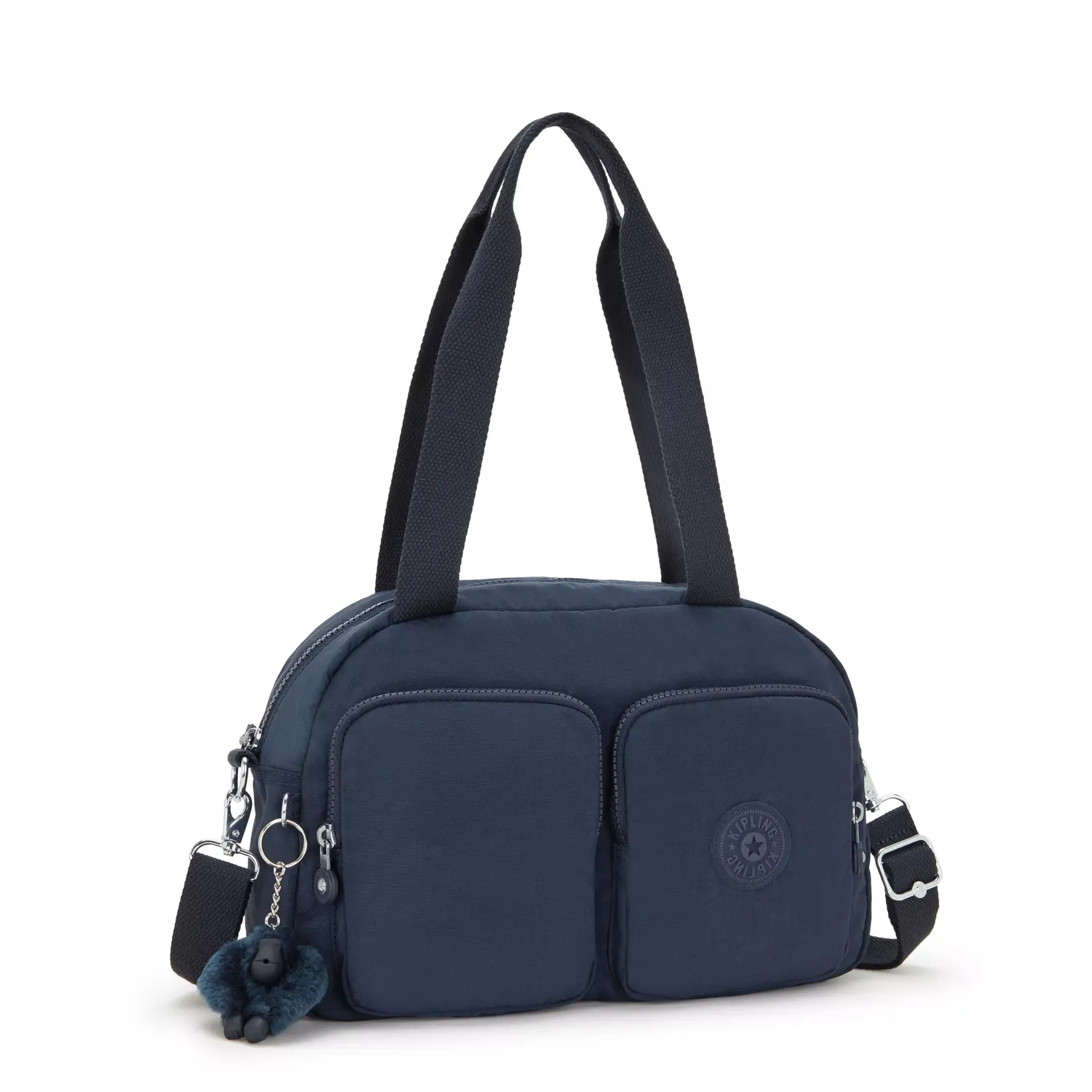 Kipling Cool Defea schoudertas Medium Blue Bleu 2 rond