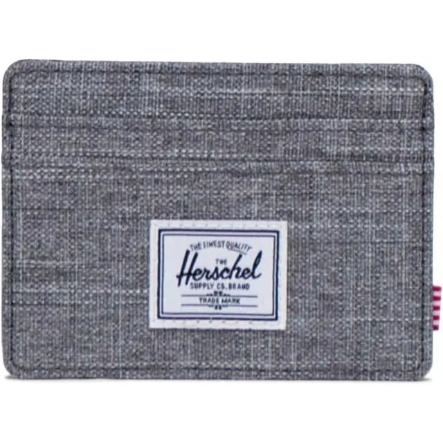 Herschel Charlie pasjeshouder Raven Crosshatch plat