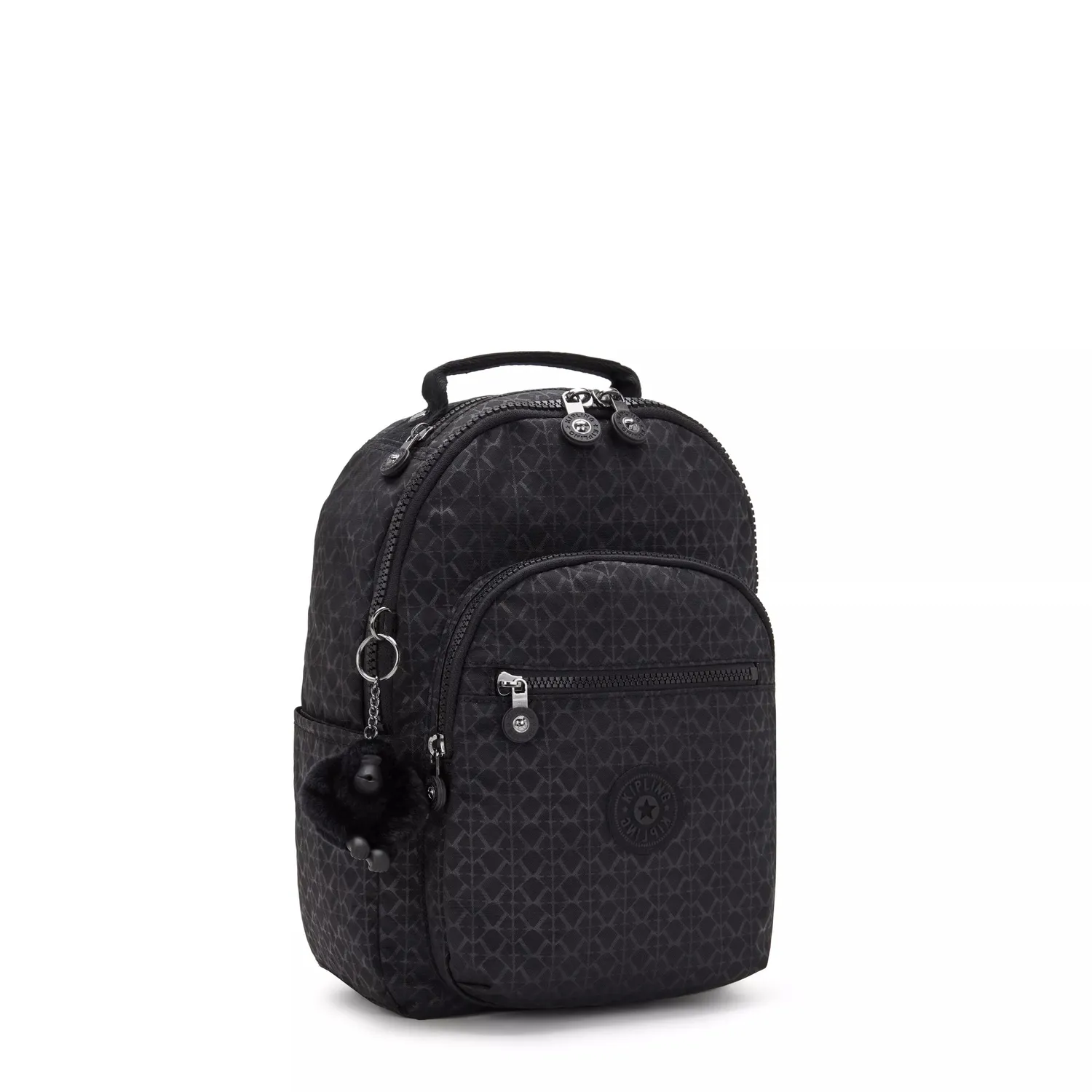 Kipling Seoul S kleine rugzak Signature Emb met 11 inch tabletvak
