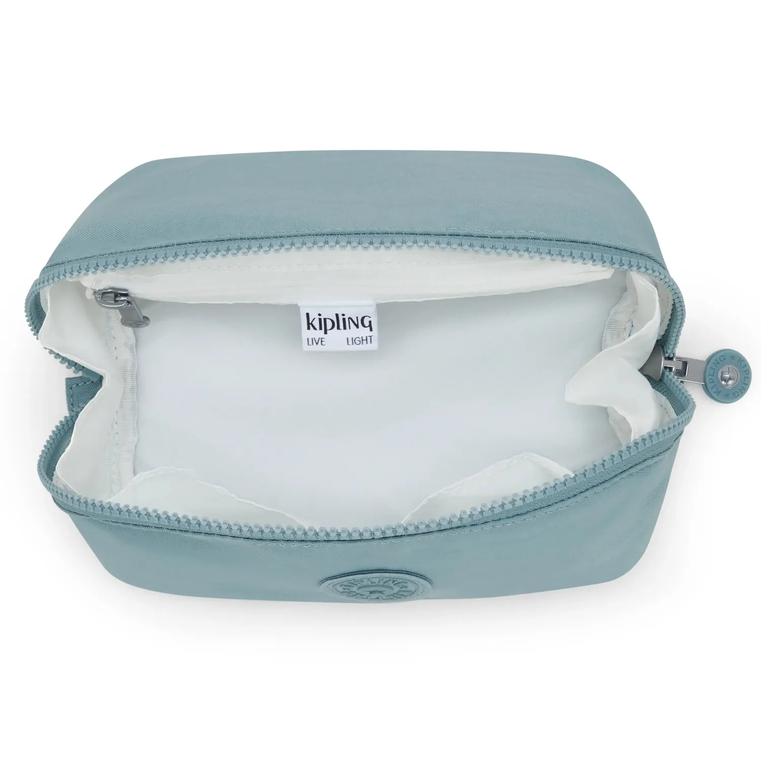 Kipling Mirko S toilettas Relaxed Grey klein met insteekvakken