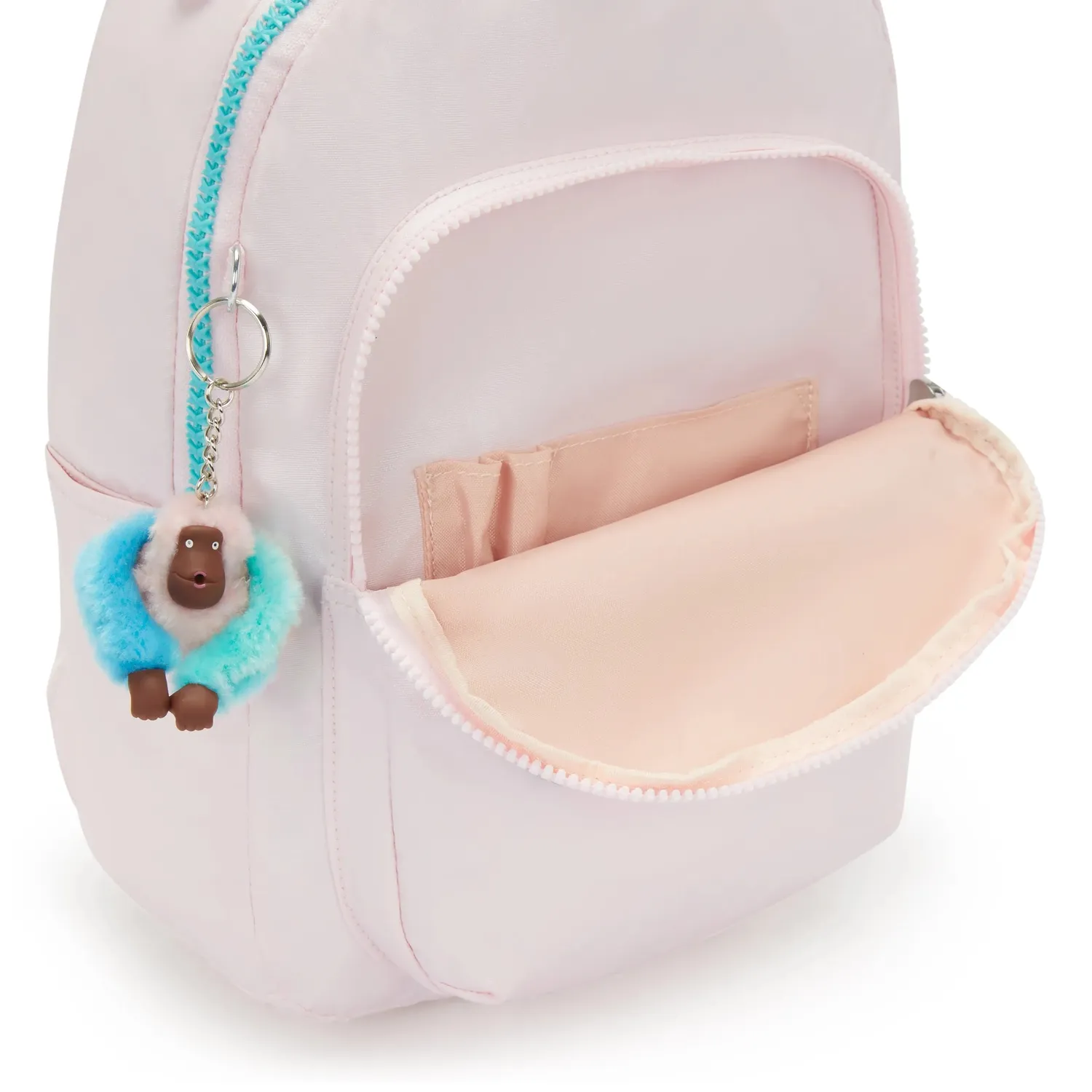 Kipling Seoul S kleine rugzak Sea Pink Metallic waterafstotend