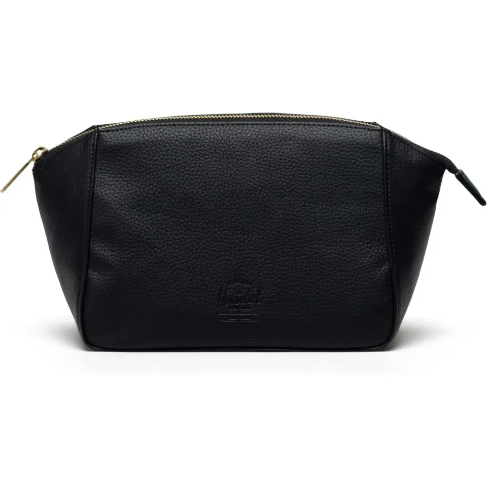 Herschel Milan toilettas zwart vegan leer