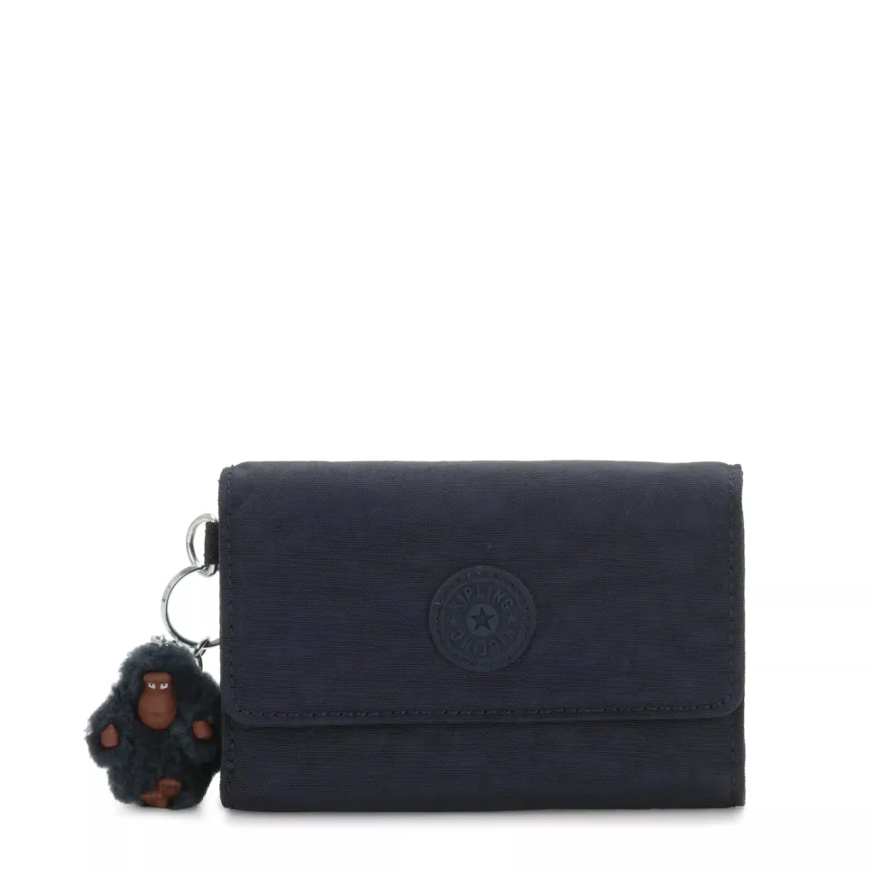Kipling Pixi portemonnee Medium True Blue Tonal met rits