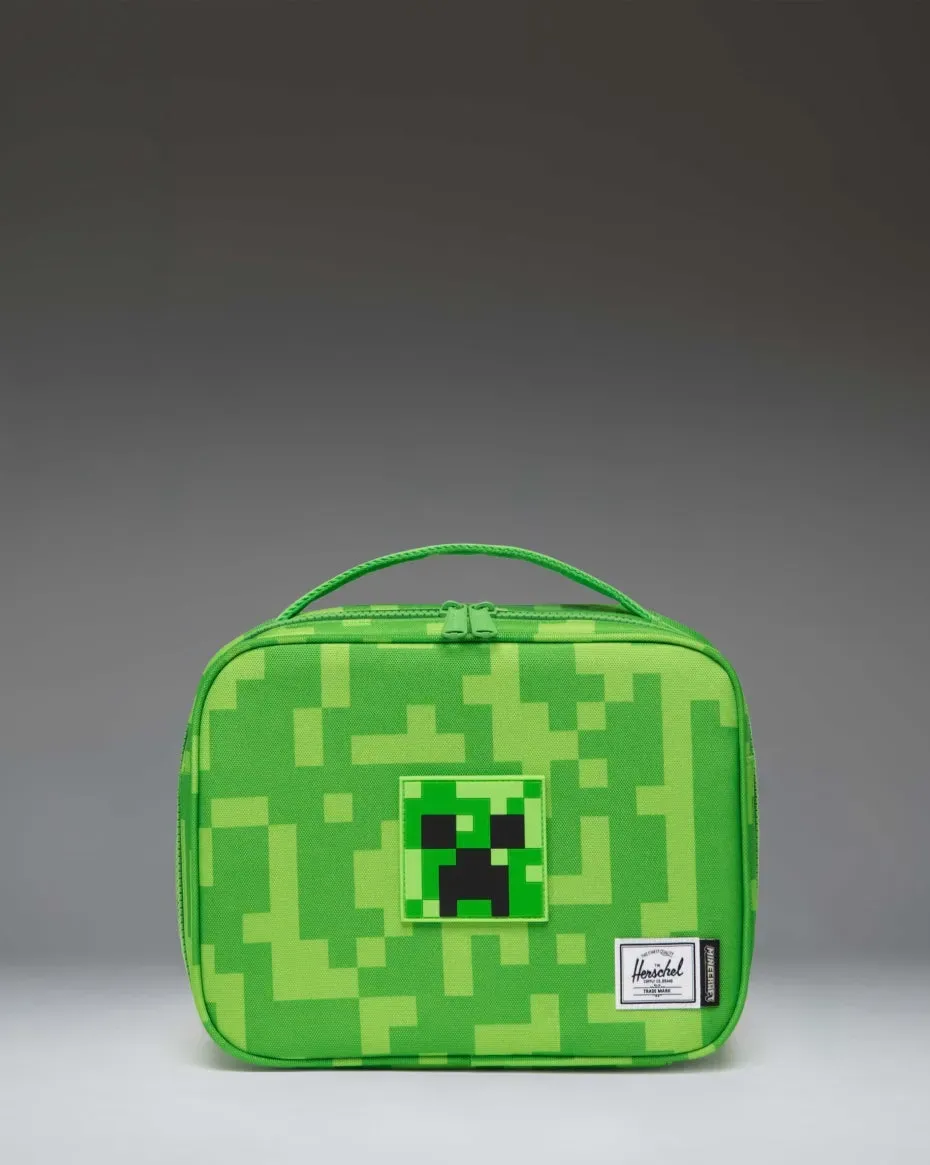 Herschel Little Herschel Pop Quiz lunchbox Minecraft Creeper geïsoleerd