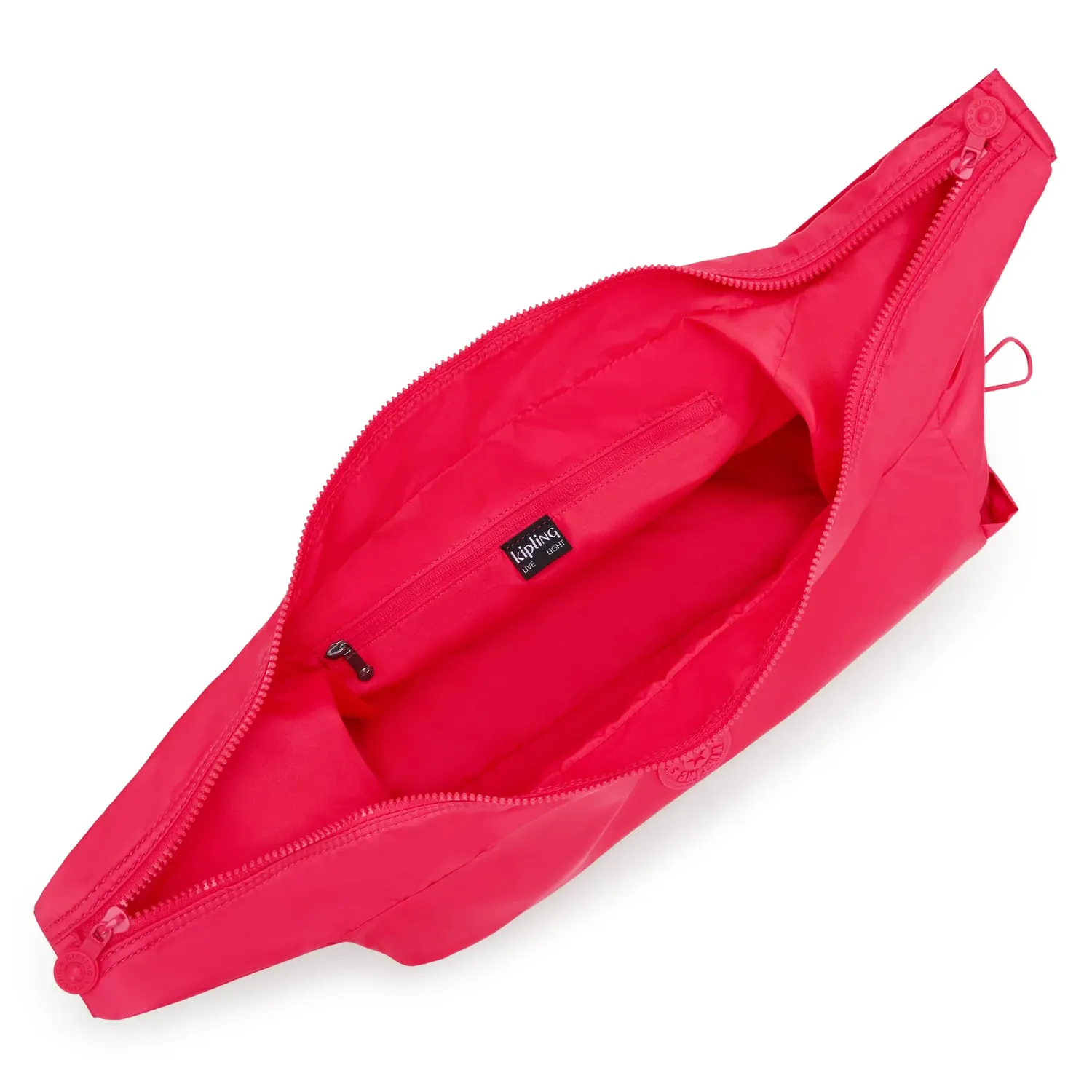 Kipling Gwyn schoudertas groot Simply Fuchsia flessen