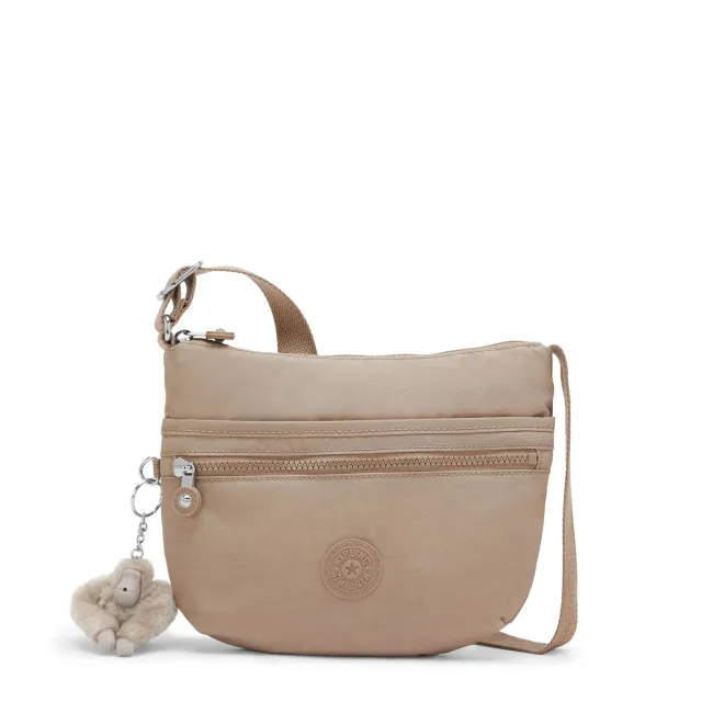 Kipling Arto S schoudertas Tan Beige klein licht