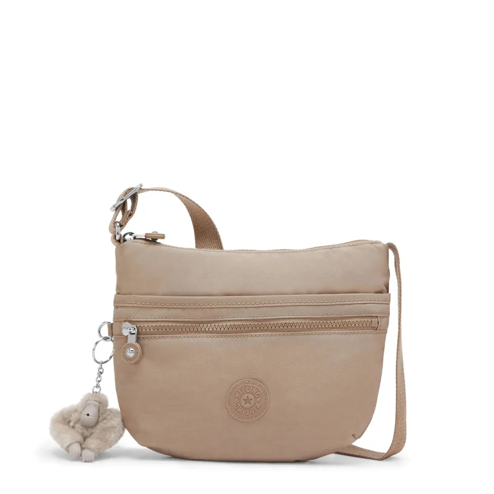 Kipling Arto S schoudertas Tan Beige klein licht