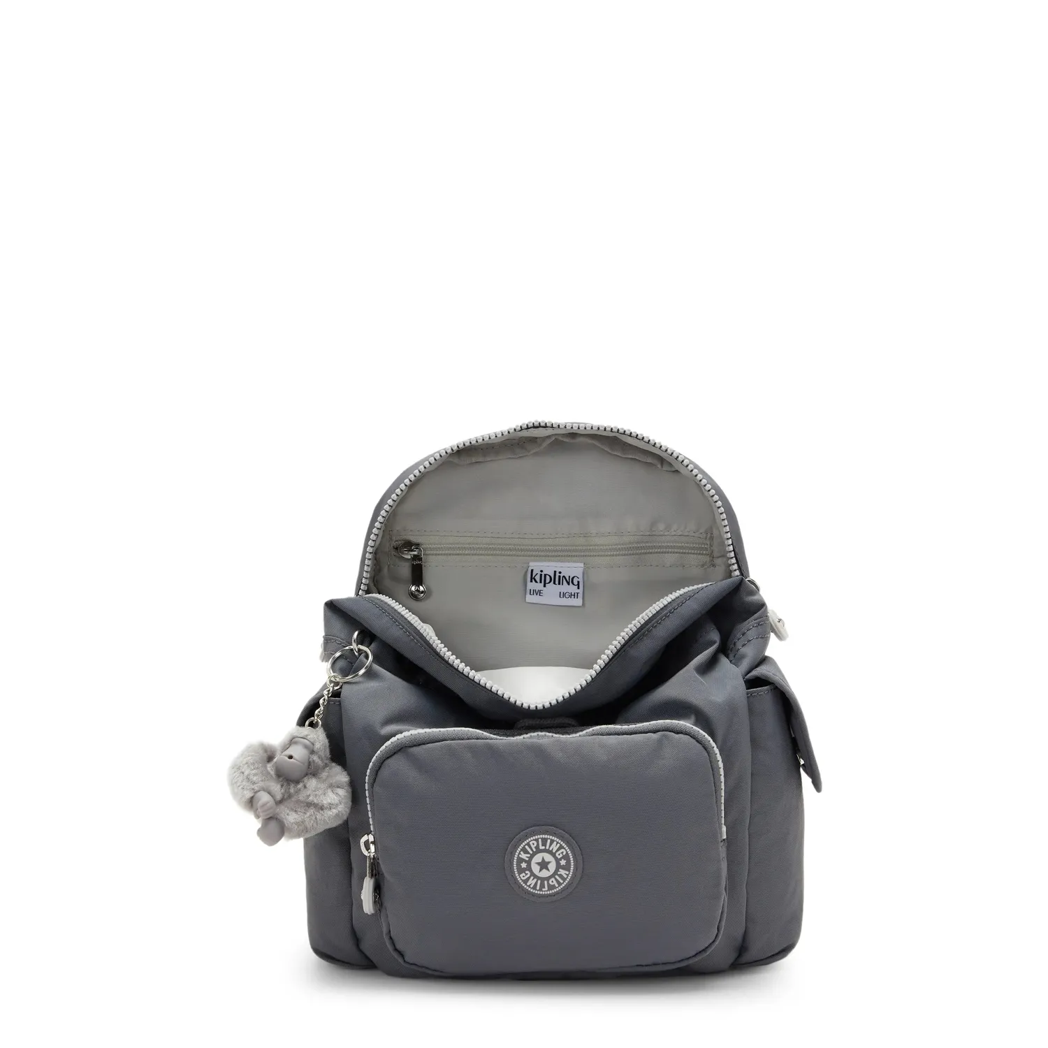 Kipling City Pack Mini rugzak Moonlit Grey extra klein ruim
