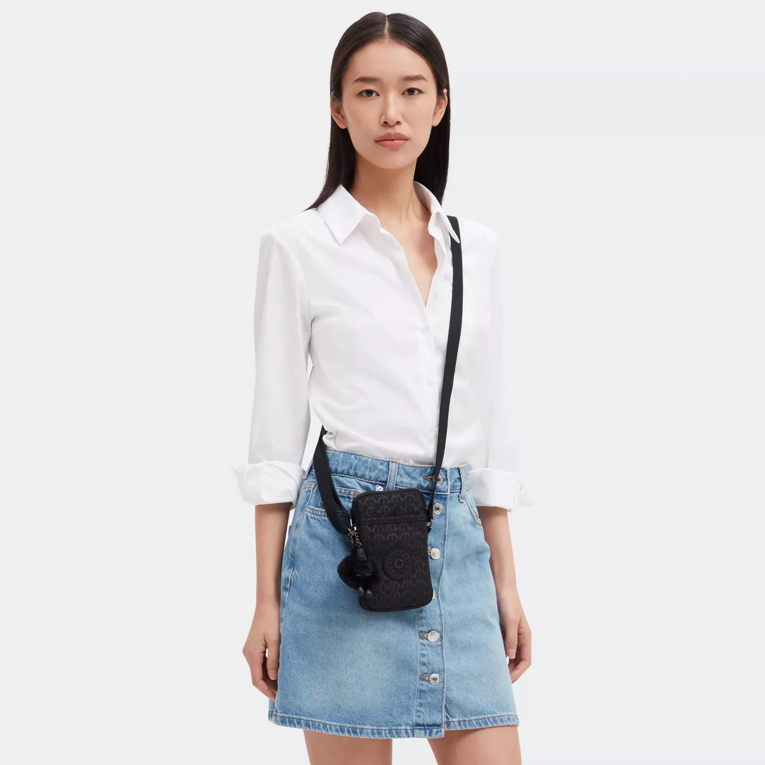 Kipling Tally telefoontas Signature Emb Klein waterafstotend