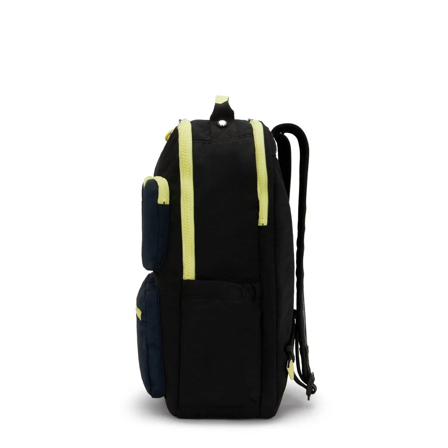 Kipling Seoul Lap Pocket rugzak Black Pocket Block 17"