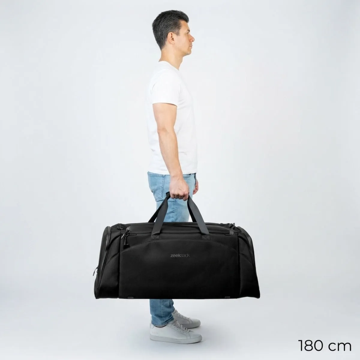 Zeeksack The Weekender 70L Reistas Zwart met schuhvak groot