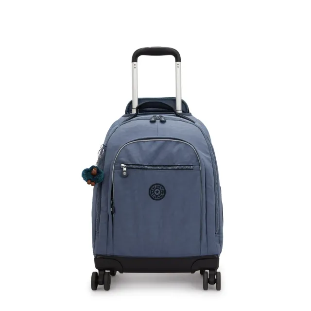 Kipling New Zea rugzak met wielen Game Grey Groot voor school