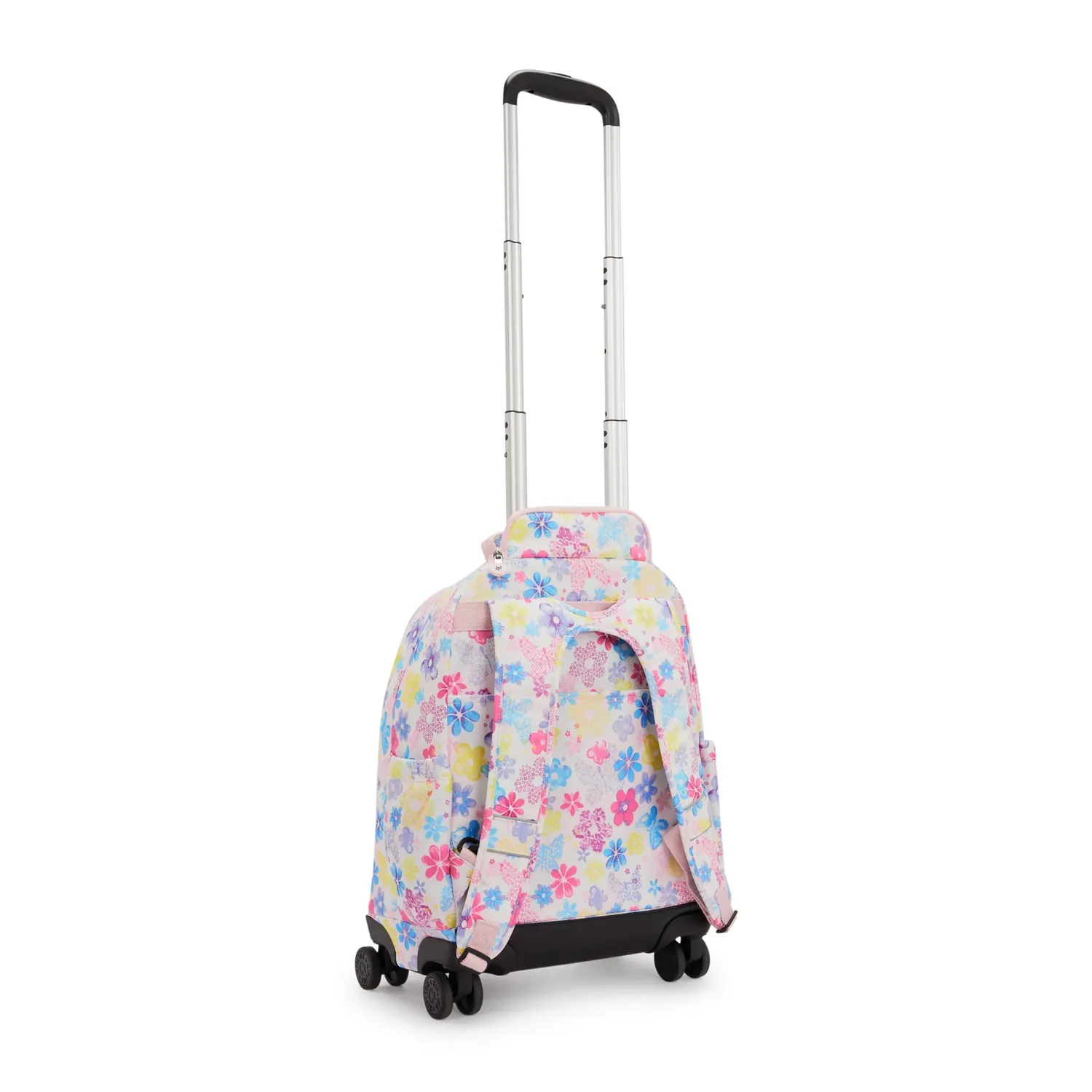 Kipling New Zea rugzak met wielen Flower Stamp Groot laptopvak