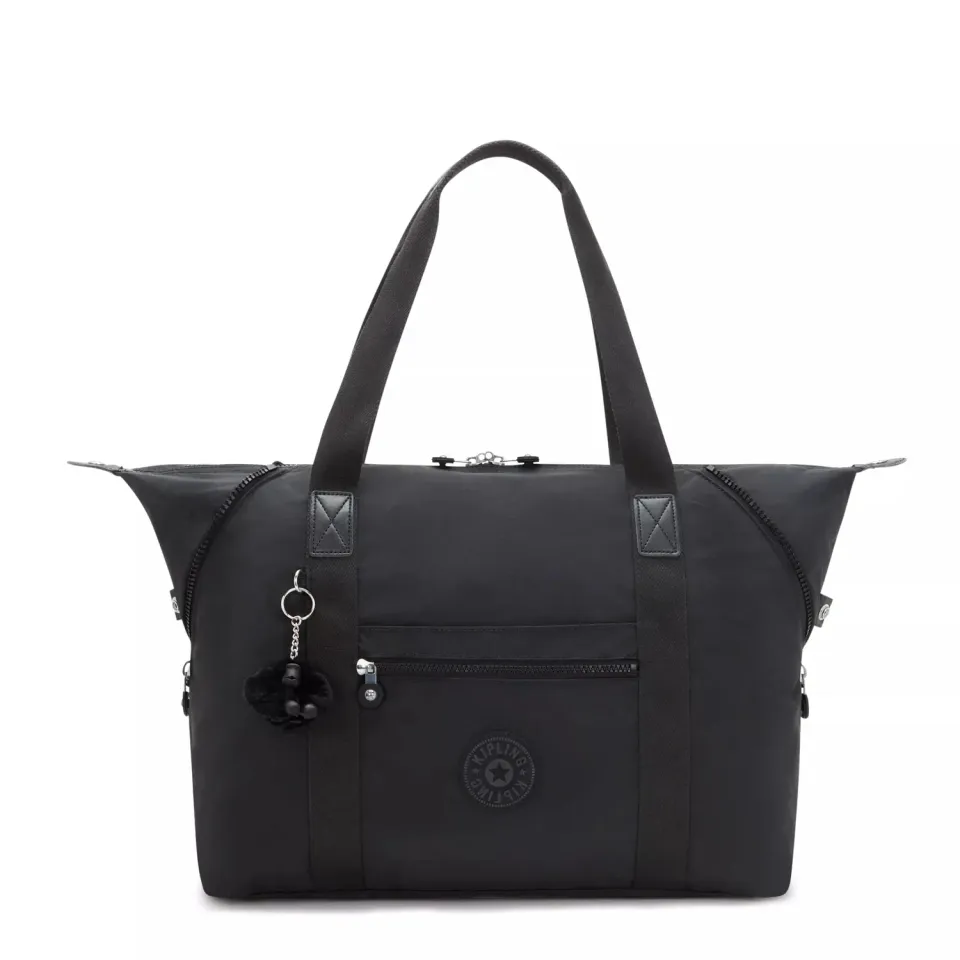 Kipling Art M schoudertas Black Noir Groot waterafstotend
