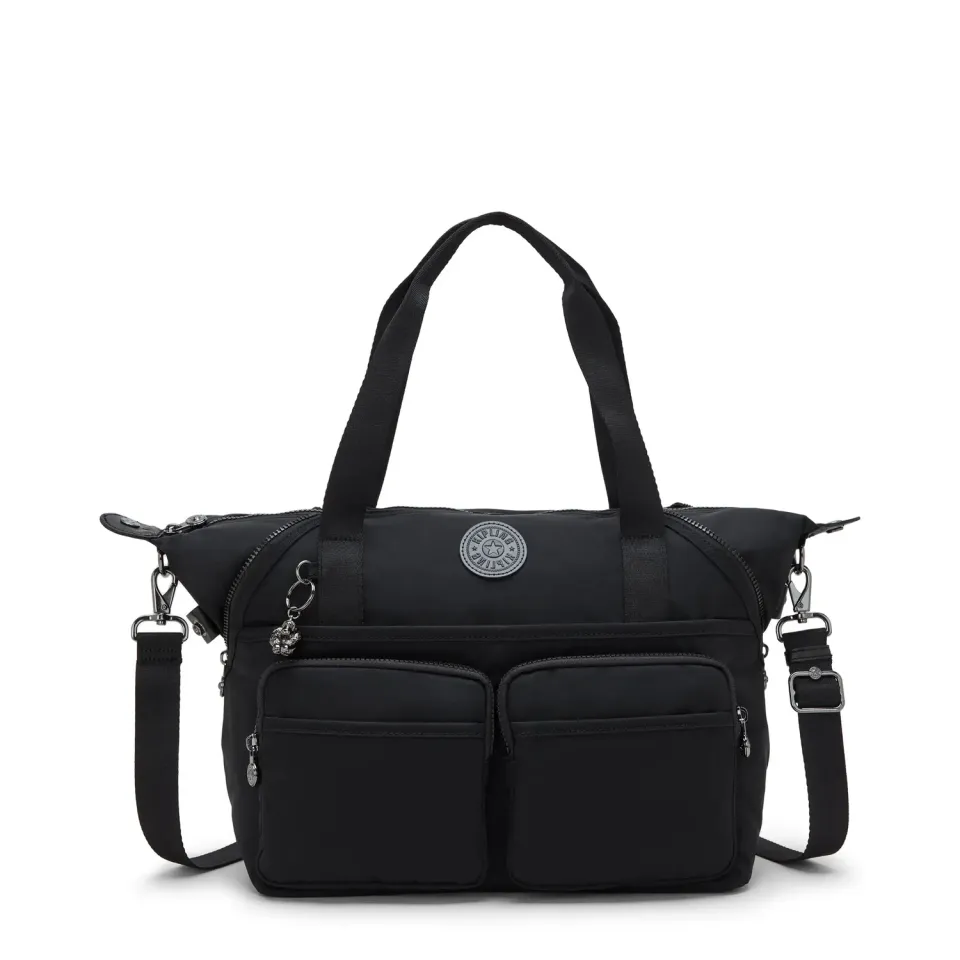 Kipling New Art Duo Pocket draagtas infinite black medium laptopvak