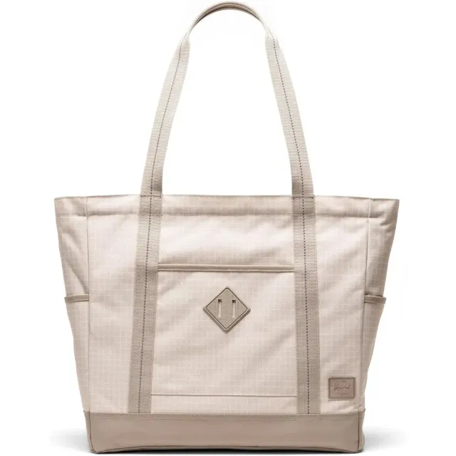 Herschel Heritage tote Grid Pelican Roasted Cashew