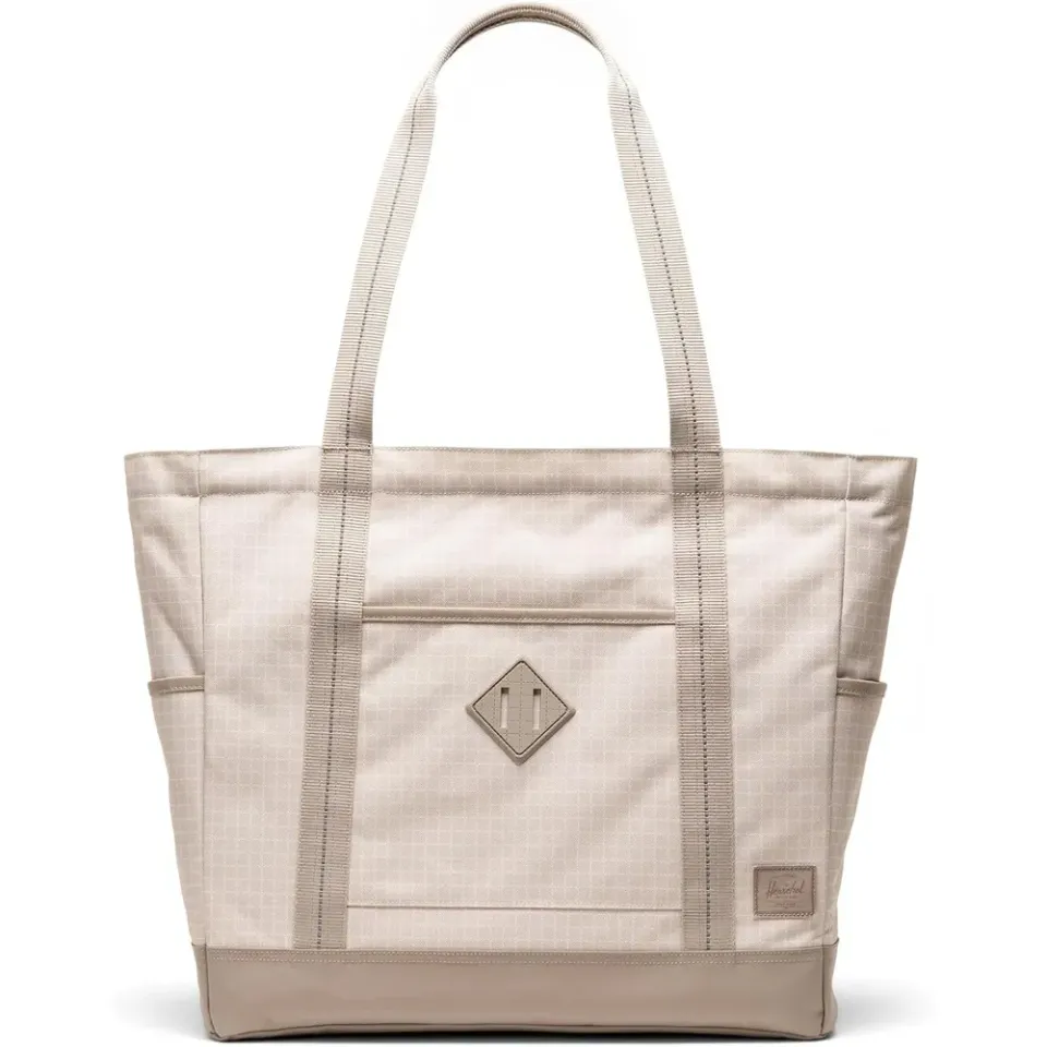 Herschel Heritage tote Grid Pelican Roasted Cashew