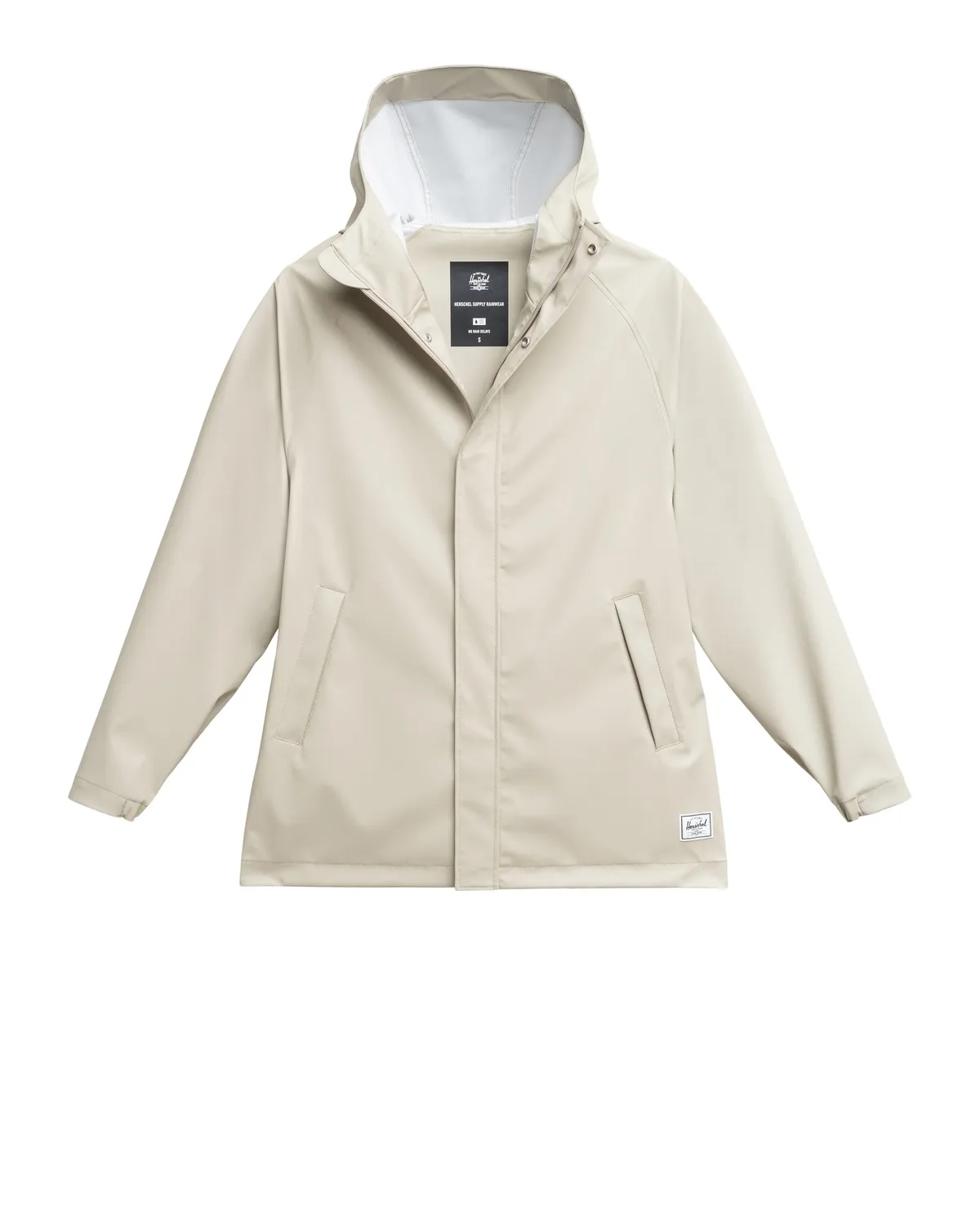 Herschel Classic regenjas dames zwart waterdicht stretch