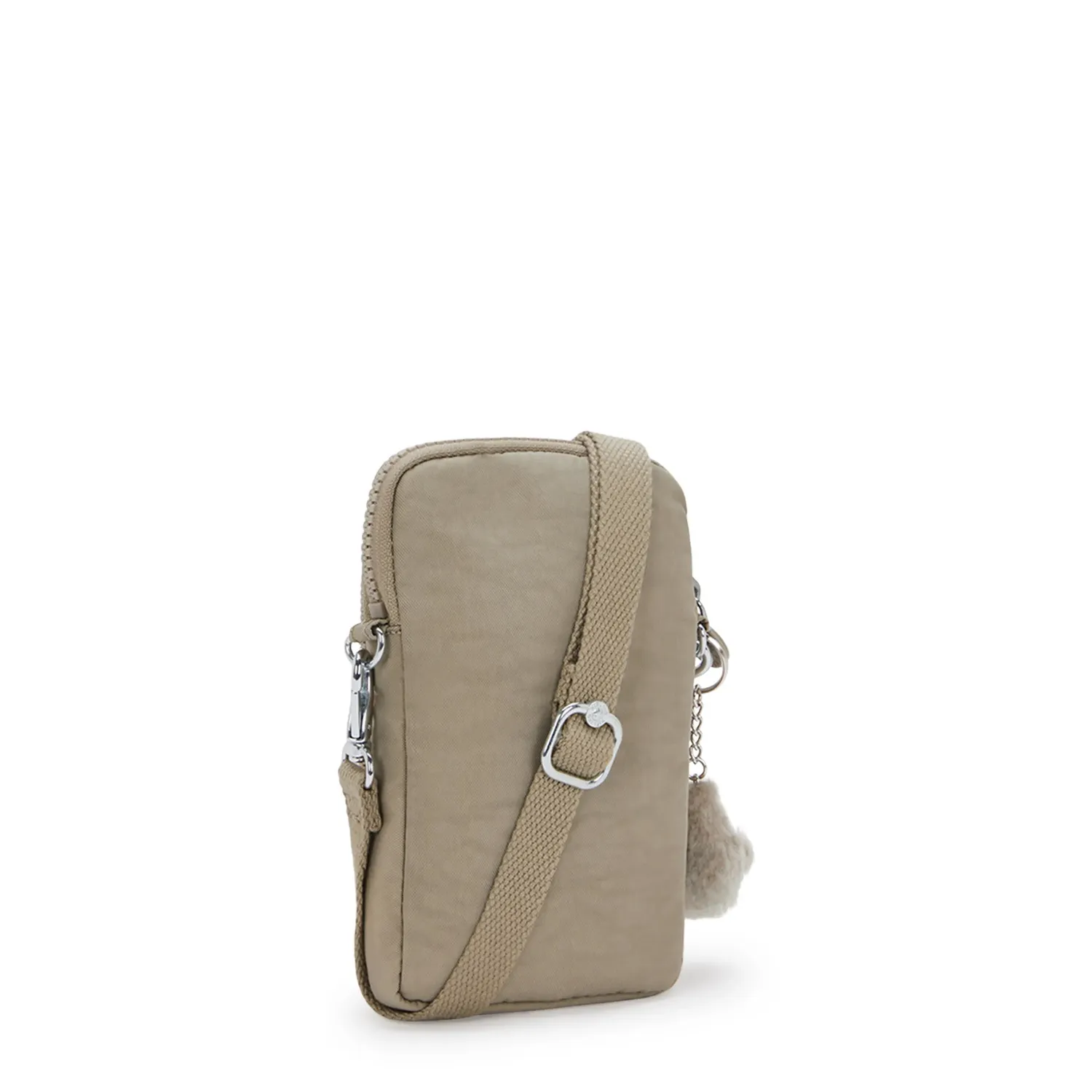 Kipling Telmo portemonnee crossbody klein Soft Taupe rits