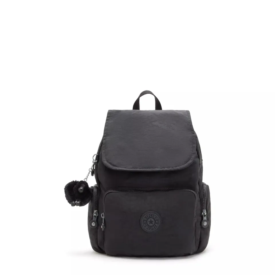Kipling City Zip Mini rugzak Black Noir extra klein zwart