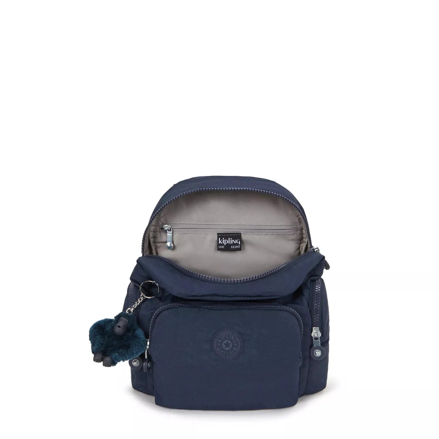 Kipling City Zip Mini rugzak Blue Bleu 2 compact
