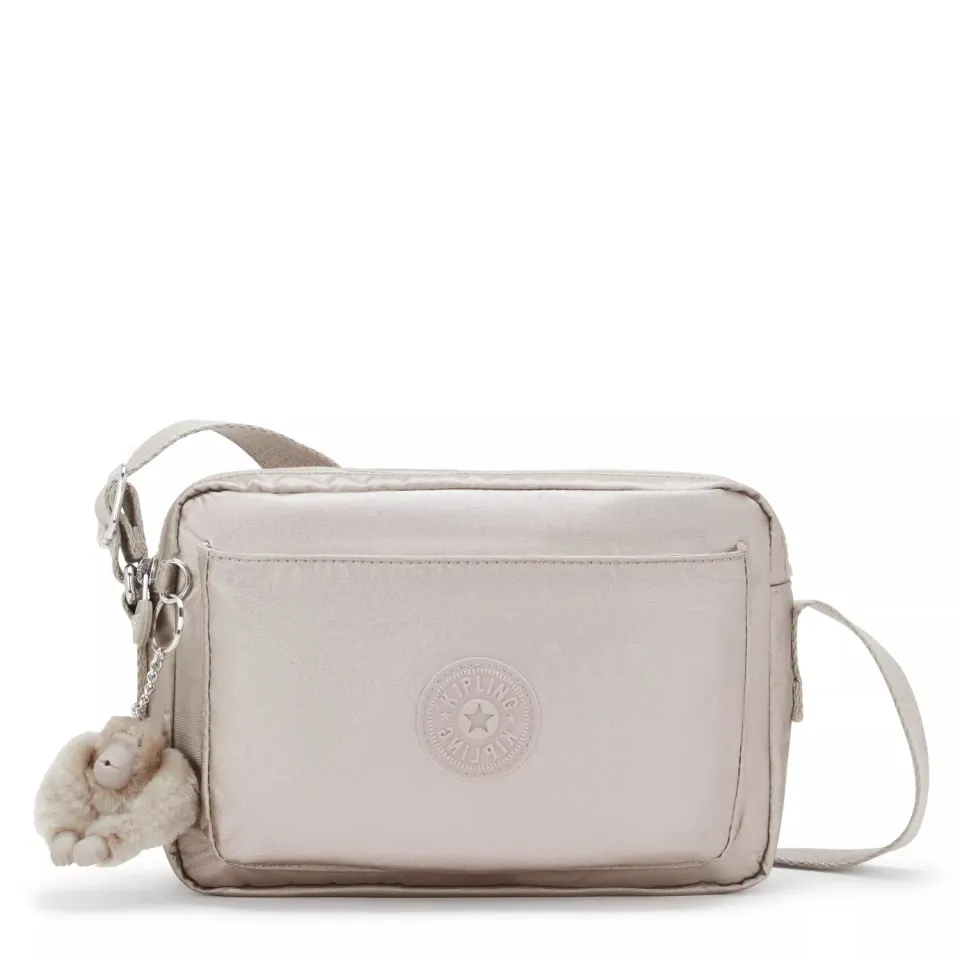 Kipling Abanu M crossbody medium metallic glow schoudertas