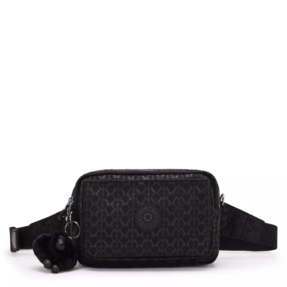 Kipling Abanu Multi crossbody tas Klein Signature Emb patroon