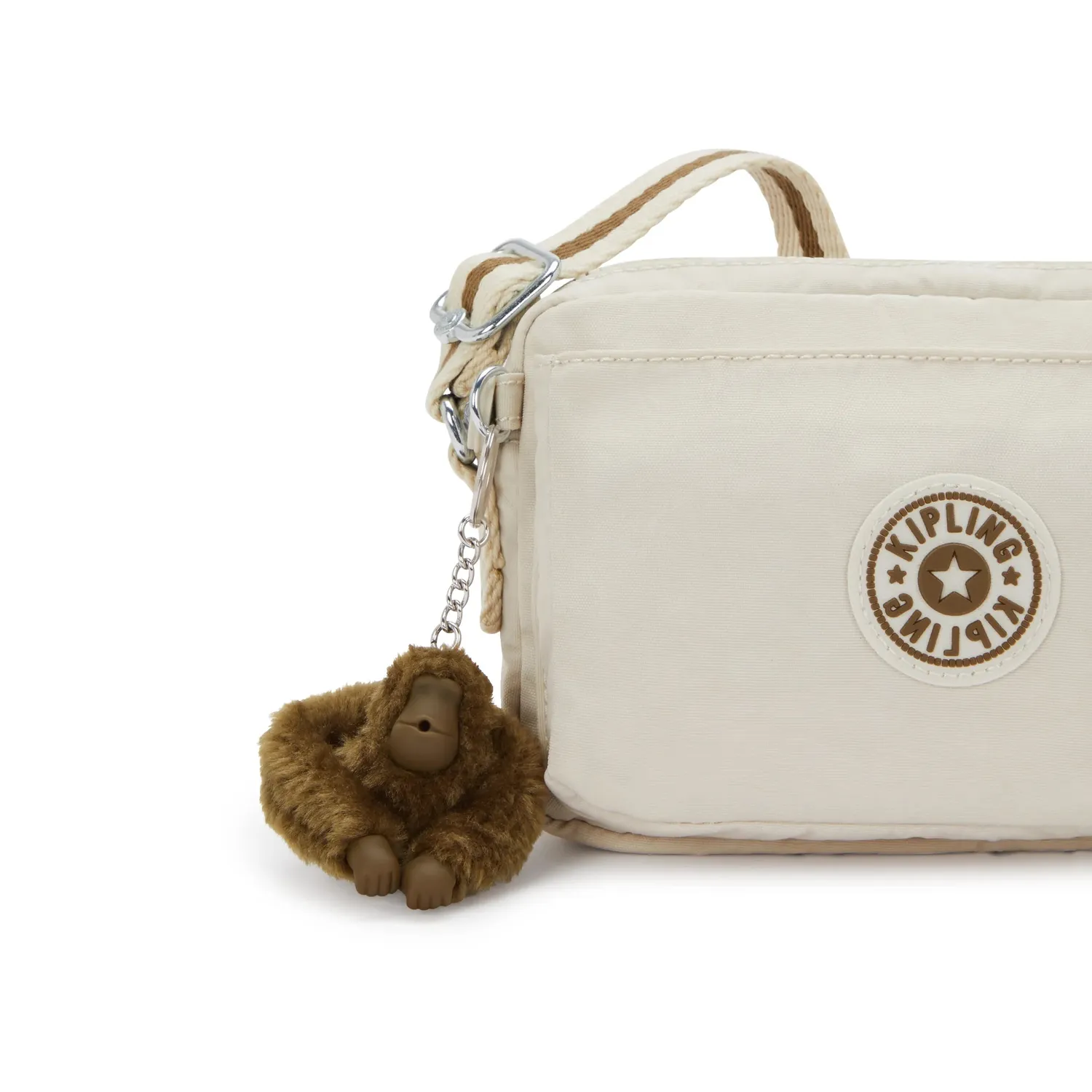 Kipling Abanu crossbodytas Soft Sand Klein zandkleur