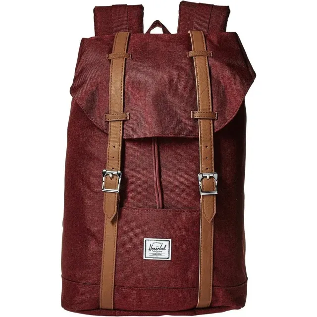 Herschel Retreat Rugzak Classic 19.5L Zwart Bruin Crosshatch