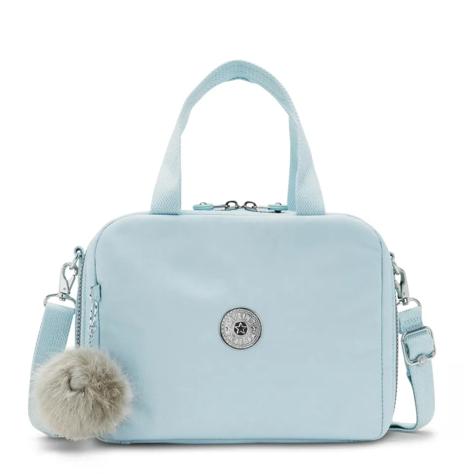Kipling Miyo lunchtas Groot Bridal Blue geïsoleerd