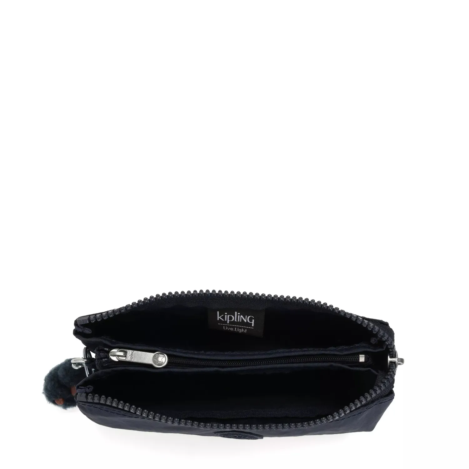 Kipling Creativity L buideltas Groot True Blue Tonal met ritsvak