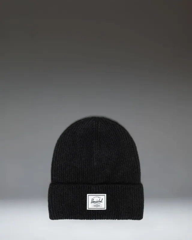 Herschel Super Soft beanie muts zwart rekbaar