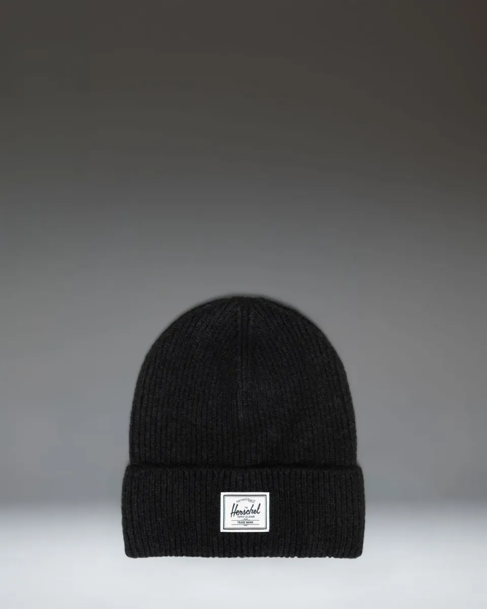 Herschel Super Soft beanie muts zwart rekbaar