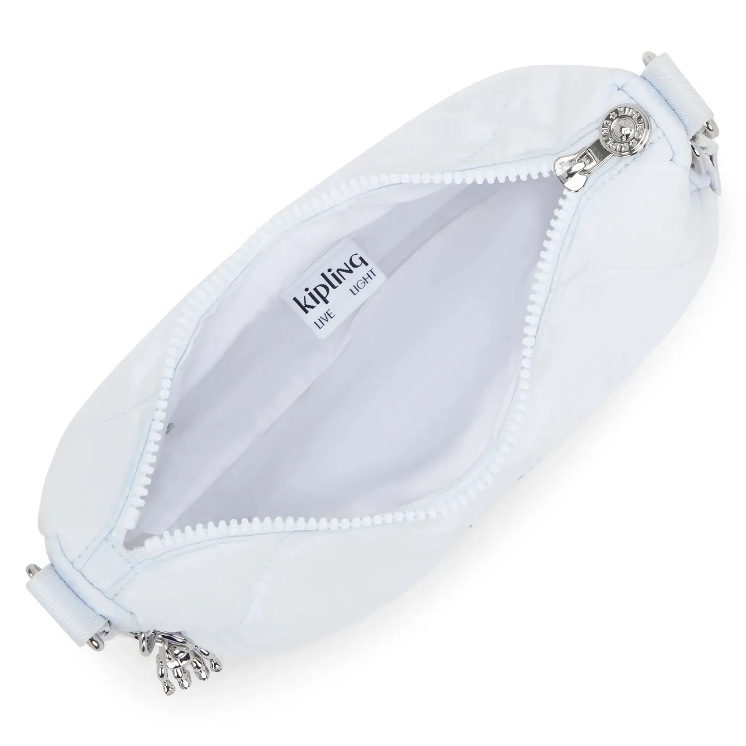 Kipling Ayda Up schoudertas Water Blue Quilt Klein