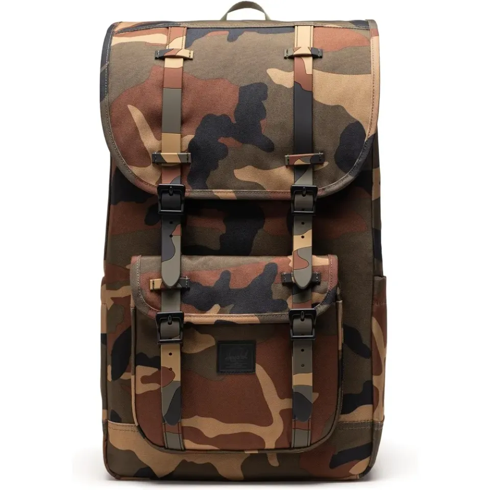 Herschel Little America rugzak 30L Woodland Camo canvas