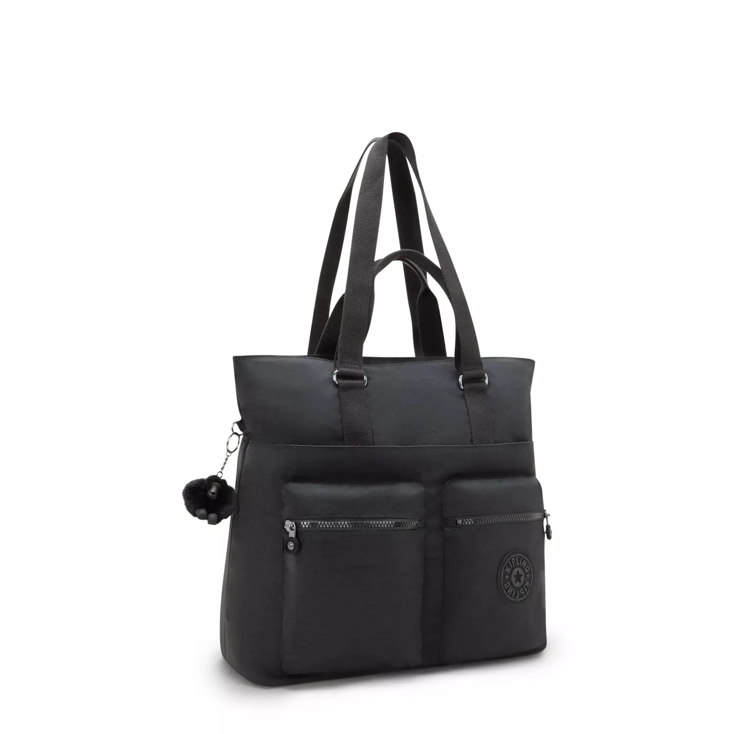Kipling India grote shopper black noir met laptopvak