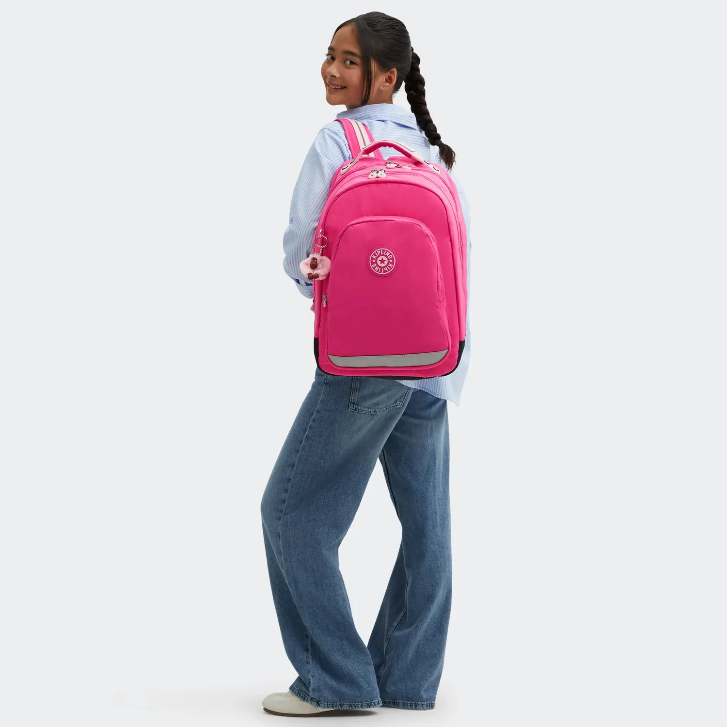 Kipling Class Room rugzak Groot Intense Rose 15 inch