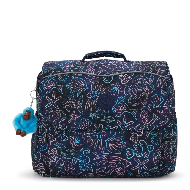 Kipling Codie L schooltas Groot Disco Fish A4
