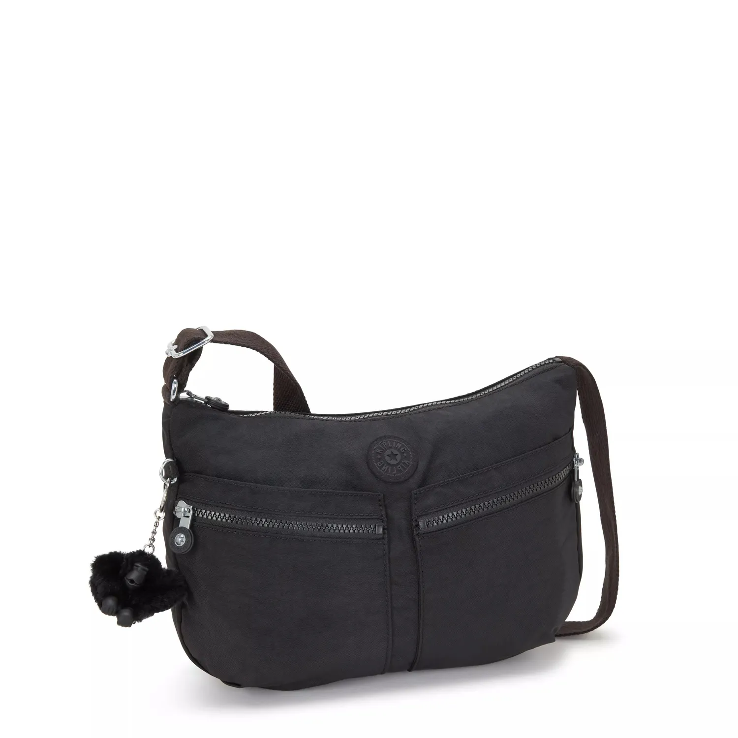Kipling Izellah schoudertas Black Noir Medium waterafstotend