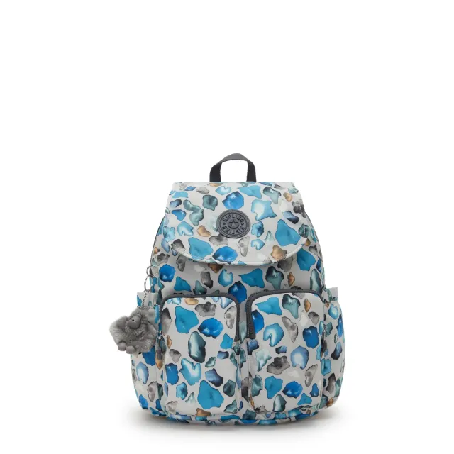 Kipling City Pocket S rugzak Mineral Stone klein met klep