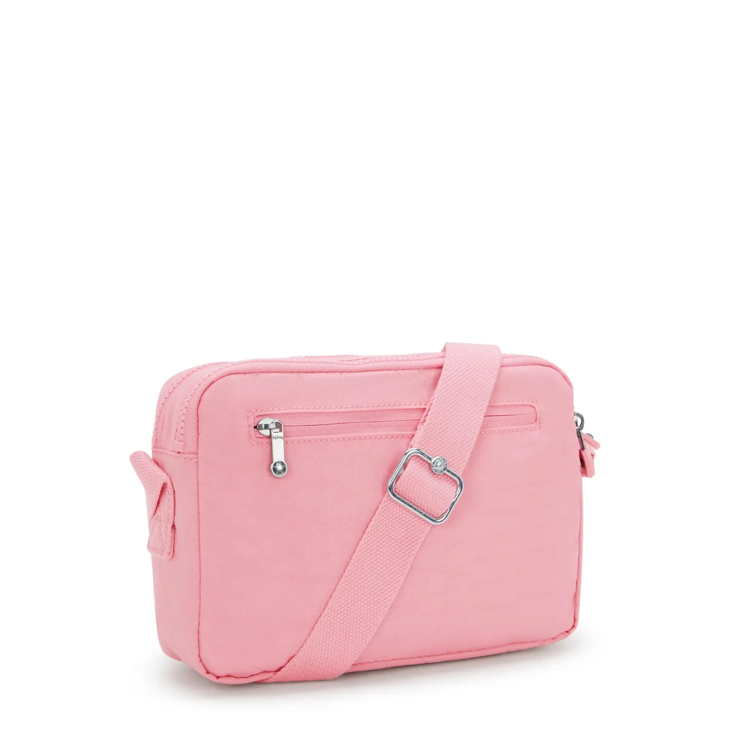 Kipling Abanu M crossbody tas Enjoyable Blush medium met ritsvakken