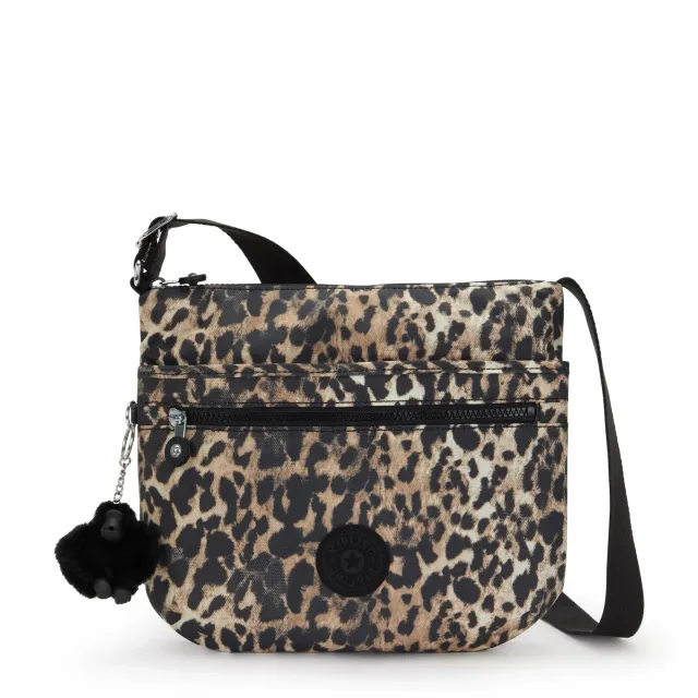 Kipling Arto crossbody tas Wild Leopard Medium dierenprint