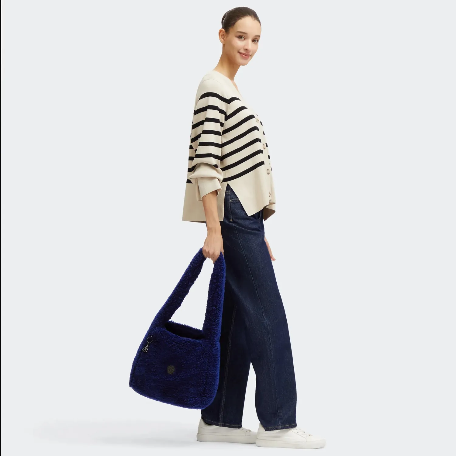 Kipling Nakato M schoudertas Fuzzy Night A4