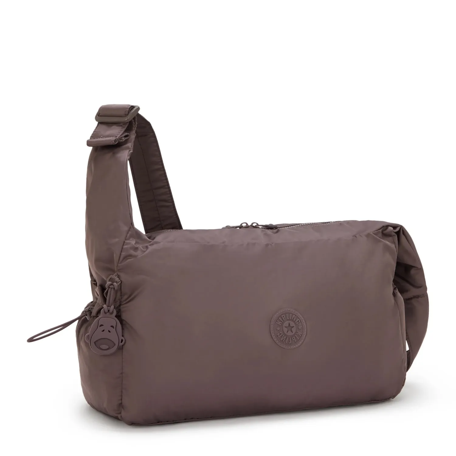 Kipling Gwyn schoudertas Groot Simply Mocha ruim