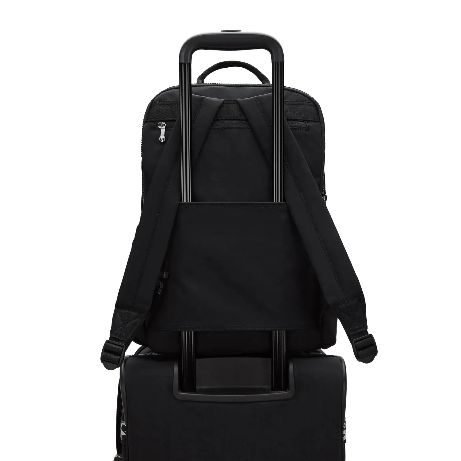 Kipling Biana rugzak Infinite Black laptop trolleyhoes