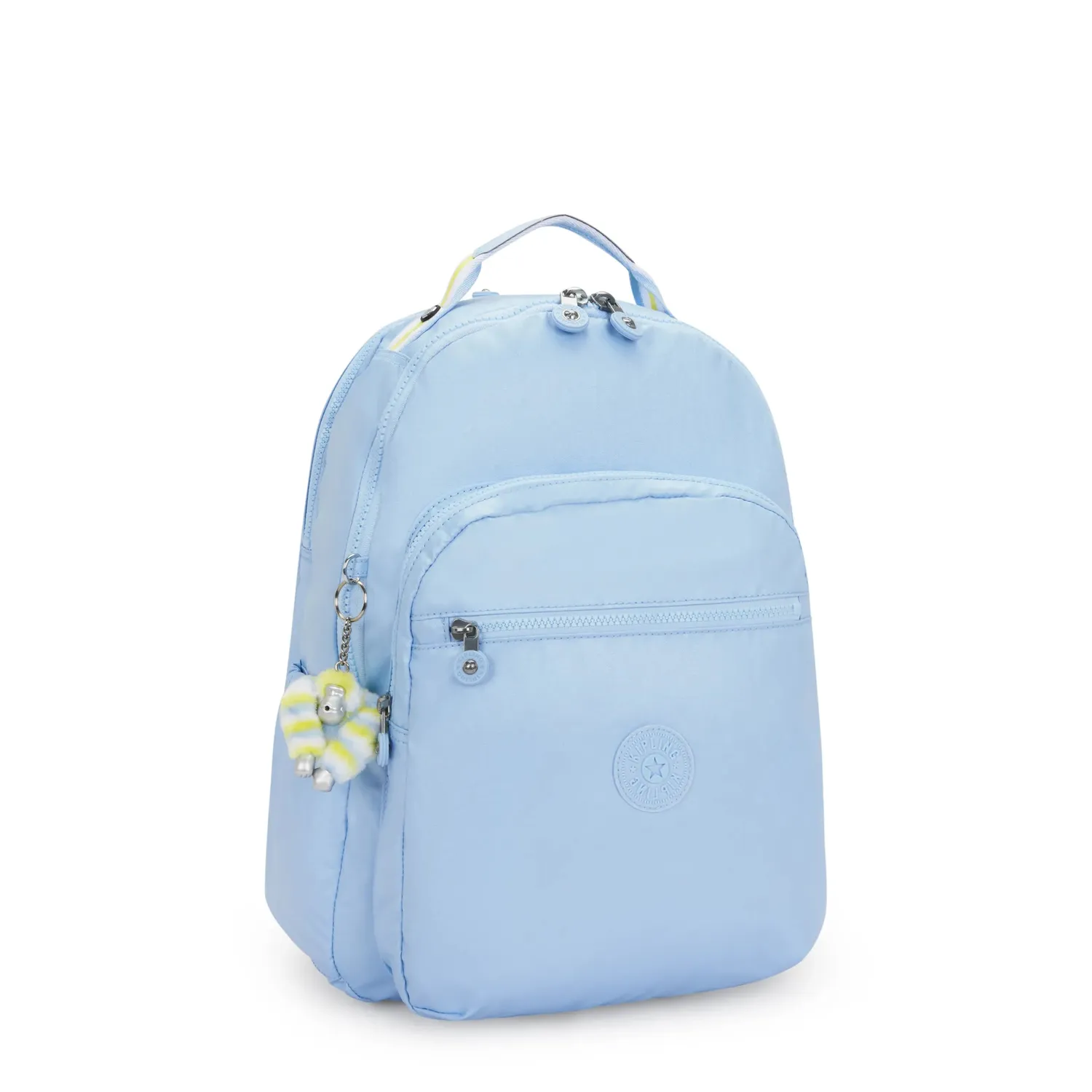 Kipling Seoul Lap rugzak Groot Clear Sky Metallic 15 inch