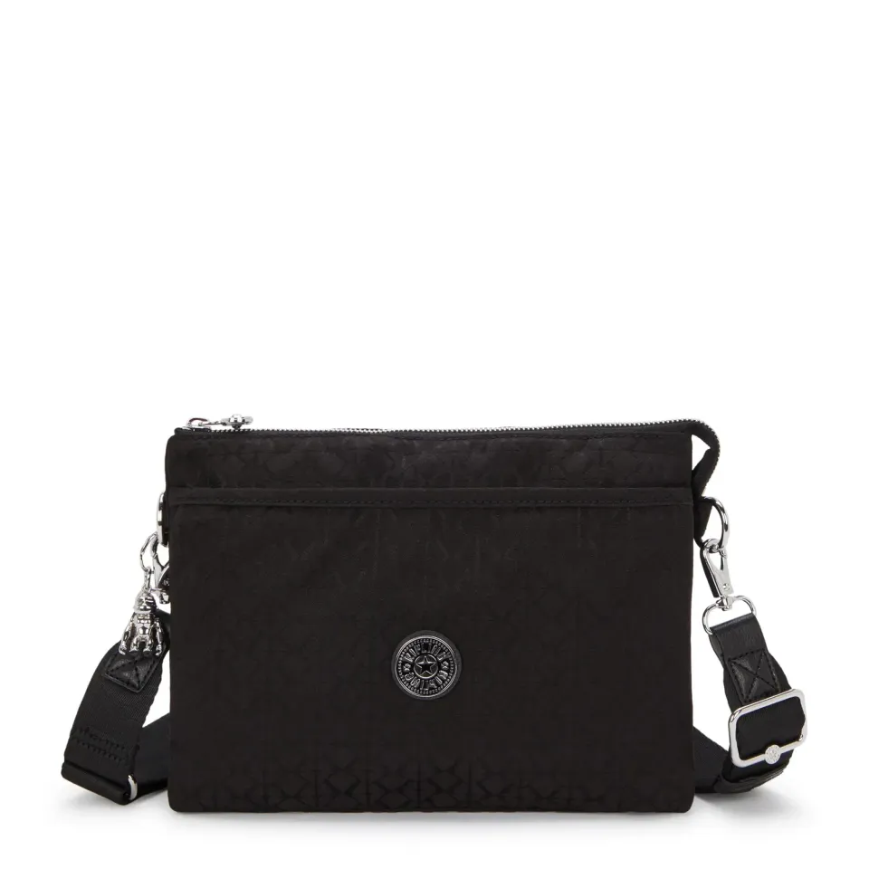 Kipling Riri L schoudertasje Noir Sign Jq medium dagelijks